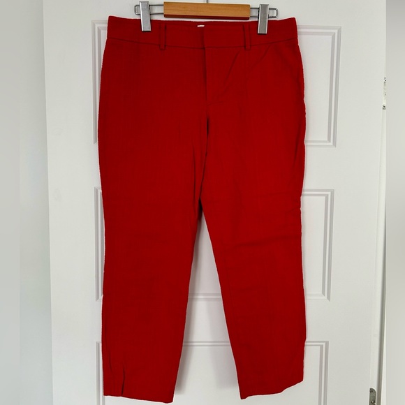 Club Monaco Red Ankle Cropped Pants - Picture 3 of 6